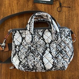 MZ Wallace Micro Sutton Grey Snake Excellent Condition, barely used!